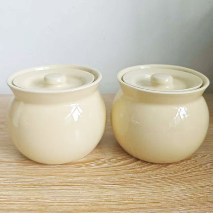 Ceramic Stew Pot for Stew in Water Household Bird's Nest Special Steaming Pot with Lid for One Person Soup Stew Pot Bowl Tucker Small Soup Pot