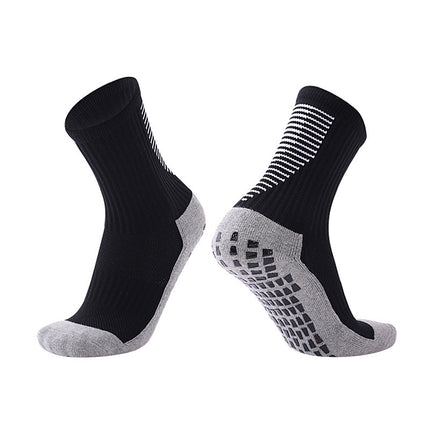 Customized Thickeneded Towel-Soled Anti-Slip Training Socks for Football Socks, Student Competition Wear-Resistant Sweat-Absorbent Mid-Tube Sports Socks