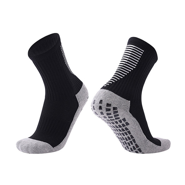 Customized Thickeneded Towel-Soled Anti-Slip Training Socks for Football Socks, Student Competition Wear-Resistant Sweat-Absorbent Mid-Tube Sports Socks