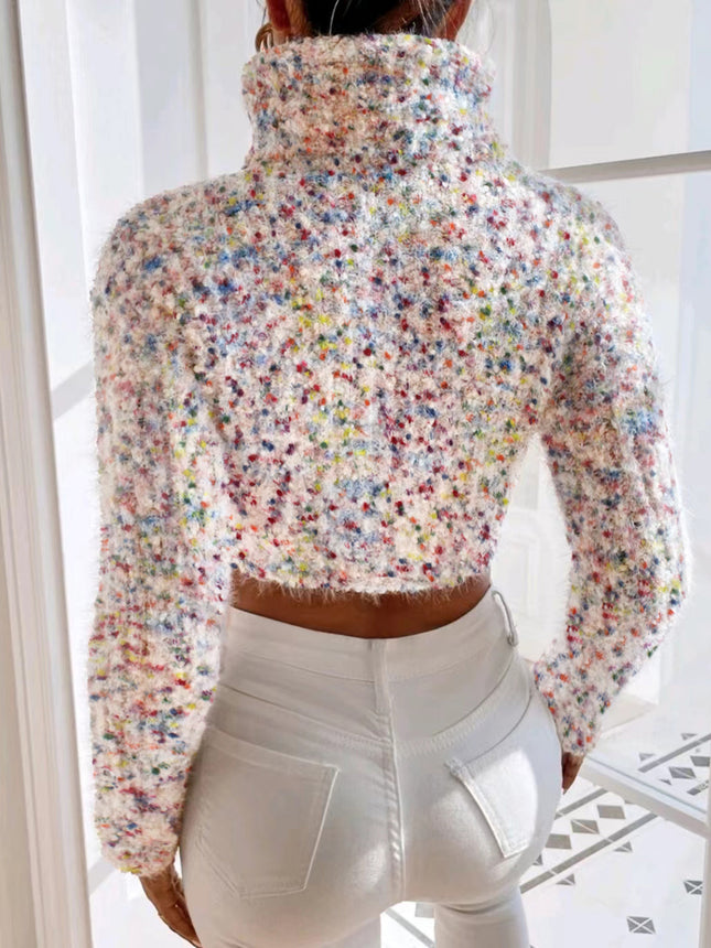 Foreign trade cross-border Europe and the United States Amazon source manufacturers bottle collar slim short pullover fashion sweater spring autumn winter