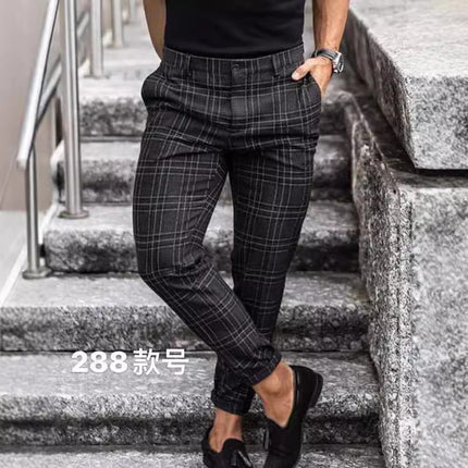 Foreign Trade 2021 European and American Summer New Stripesd Men's Casual Pants Amazon wish Aliexpress Drop Shipping