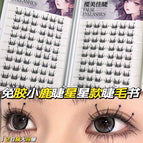 20 rows of 120 clusters of glue-free small flakes, deer eyelashes star eyelash book