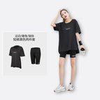 Black Shorts Two-Piece Set / 3XL