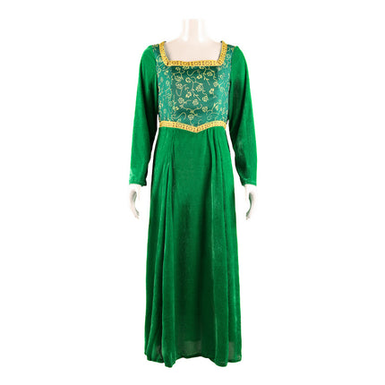 Shrek cos suit Princess Fiona's green dress cosplay anime costume