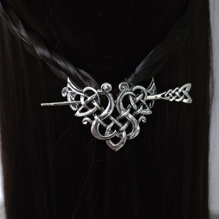 Cross-border Nordic Retro Viking Love Hairpin Stick Norwegian Wind Hair Accessories Valentine's Day Gift Explosions Wholesale Hair