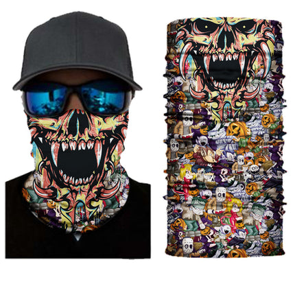Xunhui Pattern Printing Series Seamless Magic Headscarf Windproof and Sunproof Cycling Mask Sports Neck Scarf Camouflage
