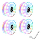 6 lights snowflake color light wheel (White bearing) 4 + wrench