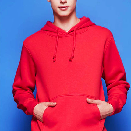 330g Heavy Cvc Fleece-Lined European Size Hooded Pullover Flap Pocket Pants Sweatshirt for Adults and Men with Customizable Printing New Style