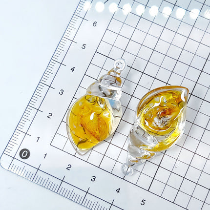 Colorful Luminous Conch DIY Cream Glue Mobile Phone Chain Bag Earrings Pendant Acrylic Jewelry Accessories
