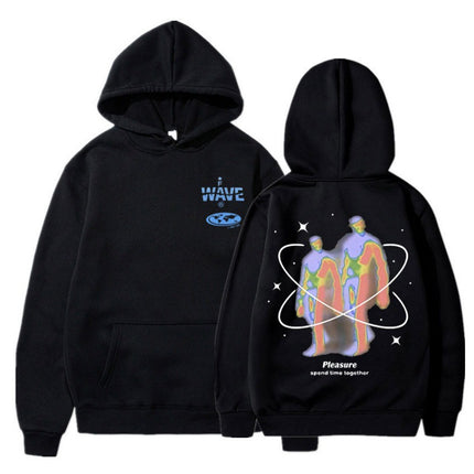 [Cross-border European Code] Skeleton Thermal Imaging Graphic Print Hoodie