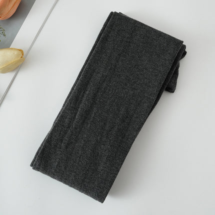 Autumn and Winter Cotton Flat Pantyhose Medium Gray Leggings Japanese Thin Velvet Autumn Trousers Slimming and Slim Outer Wear Wholesale
