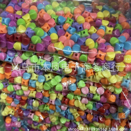 solid color color beads diy bracelet string loose beads material children beaded handmade keychain jewelry accessories