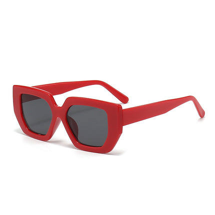 Cross-border Polygon Large Frame European and American Hot Girls Photo Shown Face Small Sunshade Sunglasses Simple Fashion Hip Hop Sunglasses Trendy