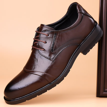2024 Spring and Autumn New Men's Business Dress Shoes Men's Three-Joint Lace-Up Shoes Breathable Security Shoes 1999