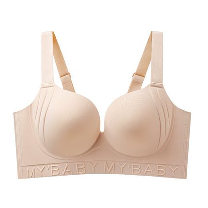 Large Chest Small Gathered Anti-Sagging Underwear Women's plus size Adjustable Straightening Bra