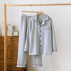 Air layer solid color men's set-grey ll / M