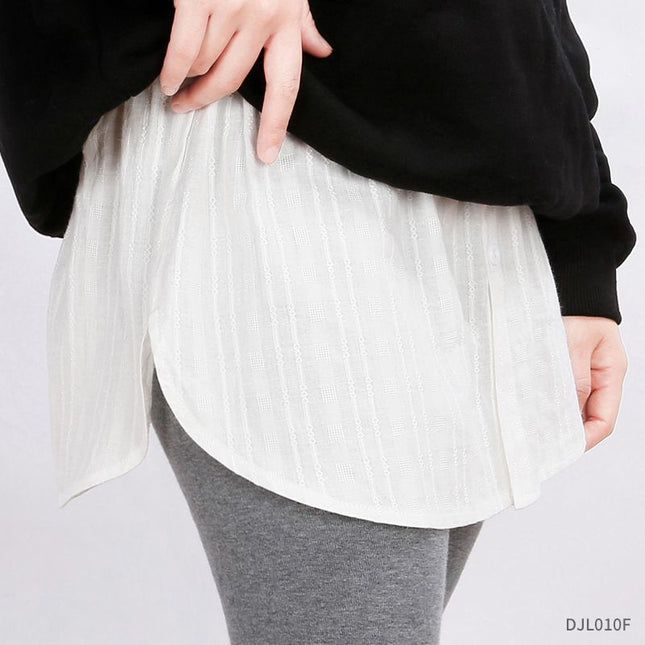 Versatile Short Skirt Women's Sweatshirt Layered with Inner Hem Covering Crotch and Butt Curtain Bottoming Artifact Half Skirt Fake