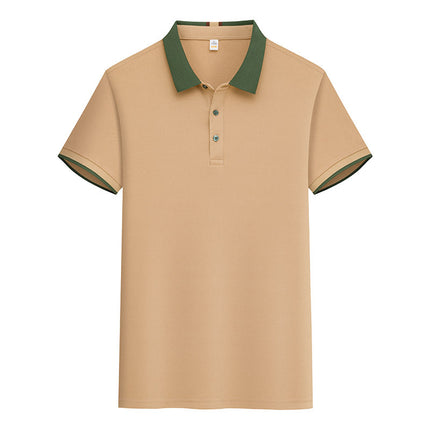 New POLO Advertising Shirt Waiter Work Clothes T-Shirt Short Sleeve Summer Hot Pot Barbecue Milk Tea Hotel Foil Print