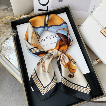 70 square scarf scarf French women's high-end sense scarf all-match 2024 new matching village shirt scarf scarf wholesale