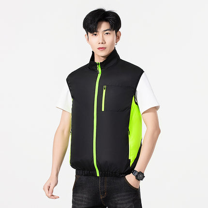 New Cooling Vest Sleeveless Air-conditioning Suit Summer Outdoor Heat Prevention and Cooling Work Clothes Labor Protection Fishing Clothing Cross-border Batch