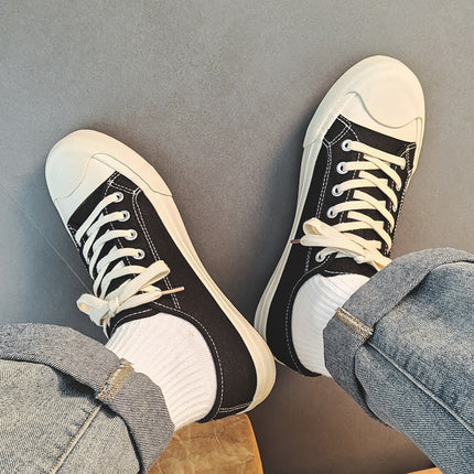Spring and Autumn New Casual Casual Canvas Shoes for Men and Women, Easiest for Match Sneakers, Trbottomy Soft Sole Lightweight Cloth Shoes - Clear