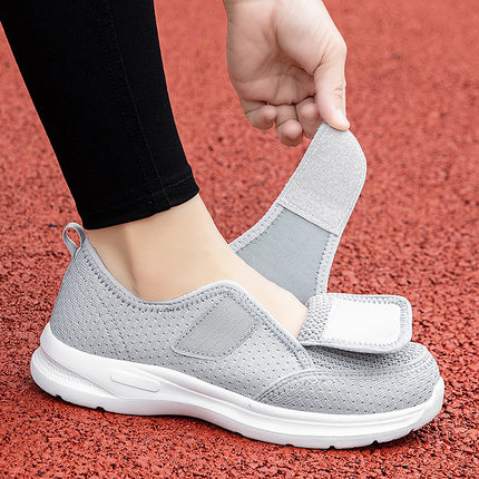 Widened Walking Shoes for the Elderly, Summer Fly-Woven Mesh, Lightweight, Fashionable and Simple Rehabilitation Shoes, Fashionable Mother's Shoes, Elderly Shoes