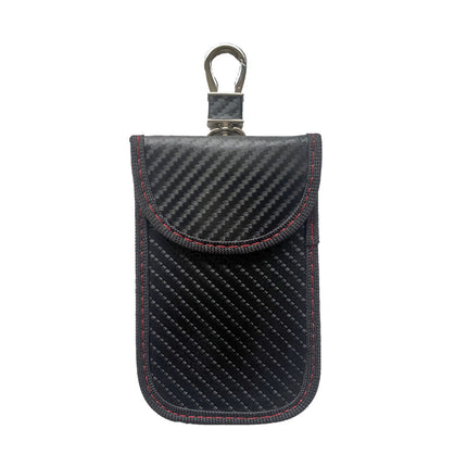 2026 New Cross-Border Rfid Anti-Theft Key Case Carbon Fiber Anti-Magnetic Car Key Case Anti-Scan Key Cover