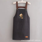 Leather label nice bear black