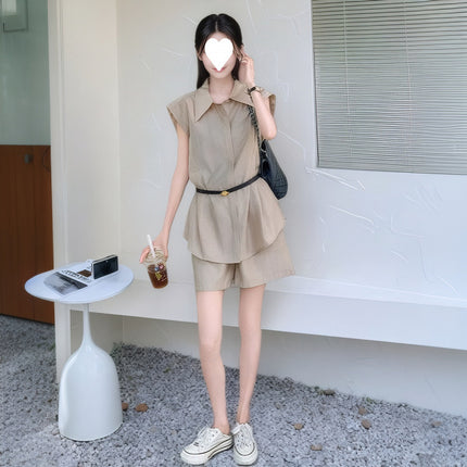 This Year's Trendy and Stylish Women's Summer 2026 New High-End Casual Shorts Set, Cool and Eye-Catching Two-Piece Set