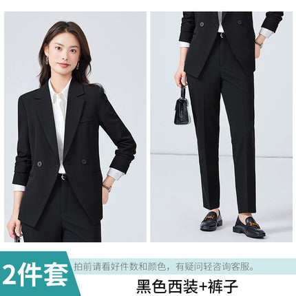 Sales Department Work Clothes Female High-end Suit suit Civil Servant Interview Formal Dress Hotel Front Desk Temperament Professional Autumn Dress