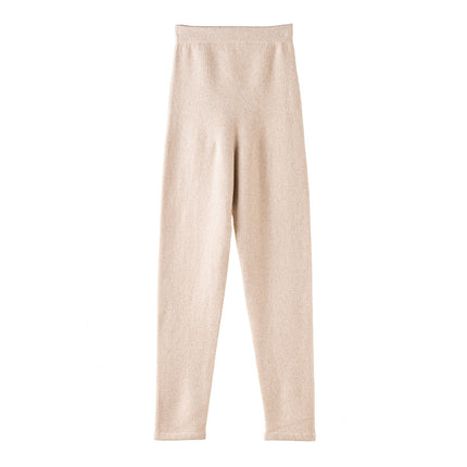 100% Pure Cashmere Leggings Cashmere Pants New Seamless One-Piece Butt-Lifting Pants Knitted Leggings Fashionable Commuting