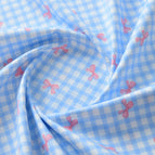 Cloth width 1.6m x 1.0m price / Blue plaid bow