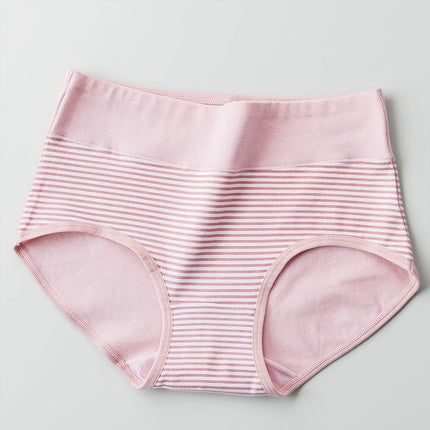 New Cross-Border 7A Antibacterial Mid-Waist Large Size Underwear Women's Combed Cotton Printed Seamless Women's Cotton Crotch Briefs