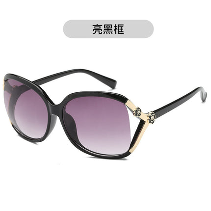 2024 New Arrival Frameless Square Sunglasses Women's Korean Style Cyber Celebrant Round Face Plain Sunglasses Gradient Trendy