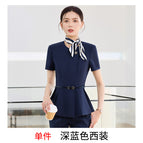 Single piece dark blue suit / S