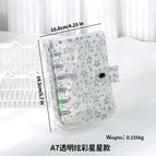 A7 Transparent Colorful Star (PP Shell PVC Cover No Inner Page)
