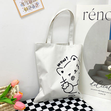 Factory wholesale 2023 new large capacity ladies shoulder handbag Oxford cloth gift bag cartoon cute
