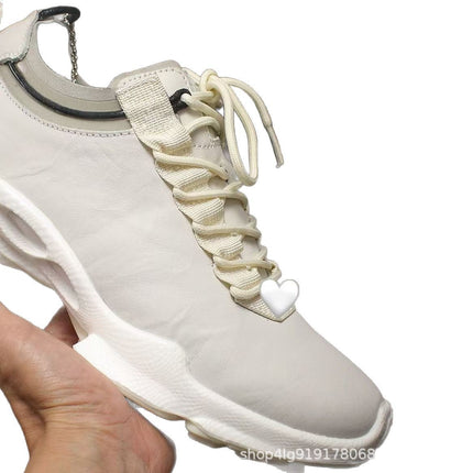 Branded Sports Aijia Jiansu C Series Low-Cut Lace-Up Genuine Leather Lightweight Versatile Casual Sports Shoes
