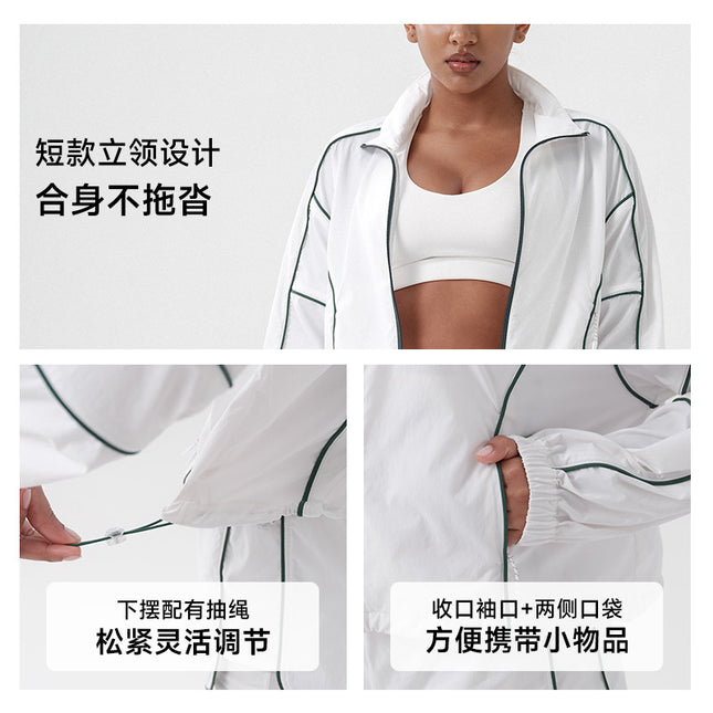 New Quick-drying Tennis Coat Women's Running Long-sleeved T-shirt Sports Top Outdoor Badminton Slimming Fitness Clothes