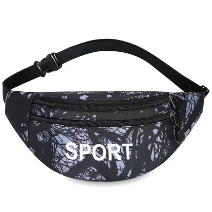 New Waterproof Waist Bag Men's and Women's Large Capacity Wallet Business Cashier Bag Outdoor Sports Running Mobile Phone Bag Chest Bag