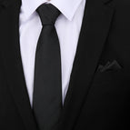 8cm black dark strip zipper + pocket towel