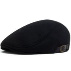 Wool peaked cap-light black / Adjustable [56-59cm]