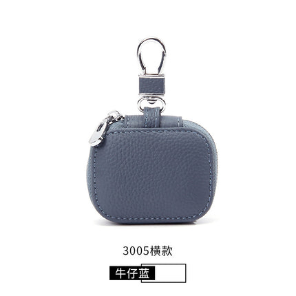 New Genuine Leather Key Case Small Mini Top Layer Cowhide Waist Hanging Key Bag Household Unisex Key Case