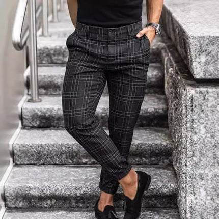 Foreign Trade 2021 European and American Summer New Stripesd Men's Casual Pants Amazon wish Aliexpress Drop Shipping