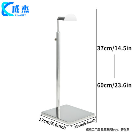 Cross-border Source Stainless Steel Display Hanging Bag Display Rack Women's Bag Rack Support Bag Rack Floor Adjustable Bag Rack