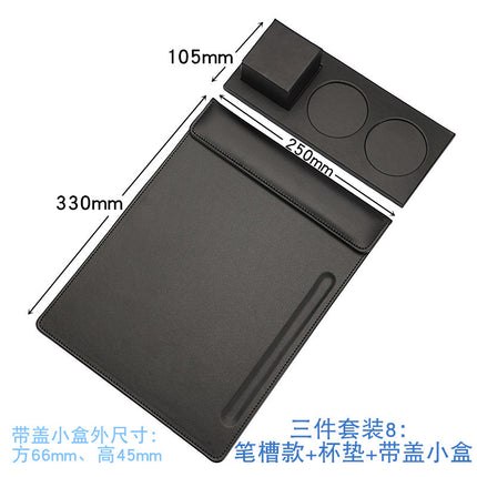 Wholesale a4 business leather meeting signing tablet clip hotel contract signature document magnetic Menu Pad clip