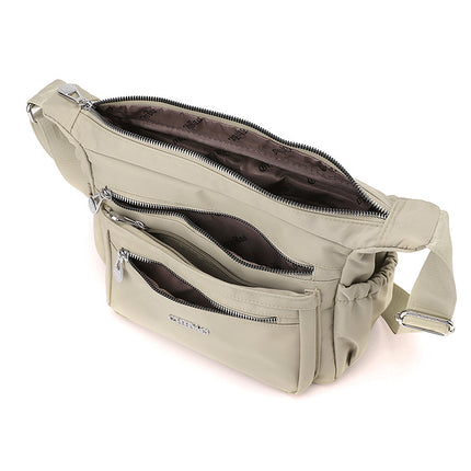 Casual Shopping Bag All-match Travel Crossbody Bag Simple Women Shoulder Bag Lightweight Water-repellent Nylon Cloth Bag