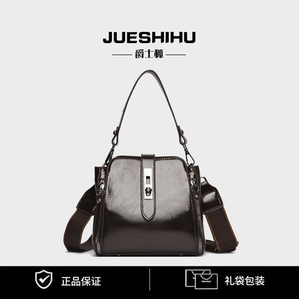 Cross-Border Light Luxury Bags for Women 2025 New Fashionable and Atmospheric Bucket Bags, Versatile, Simple and Western-Style Single Shoulder Cross-Body Bags