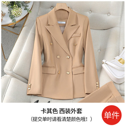 High-End Suit 2024 New Fashion Elegant Goddess Style Professional Wear Beauty Salon Suit Two-Piece Set