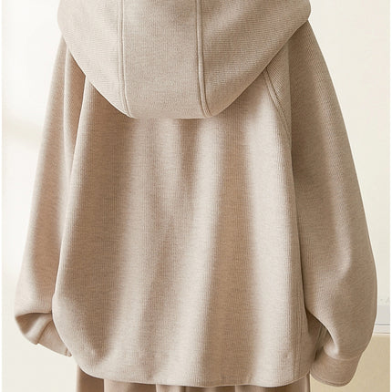 Corduroy Thickened Brushed Short Coat Women's 2024 Winter Korean Style Age-reducing Casual Top